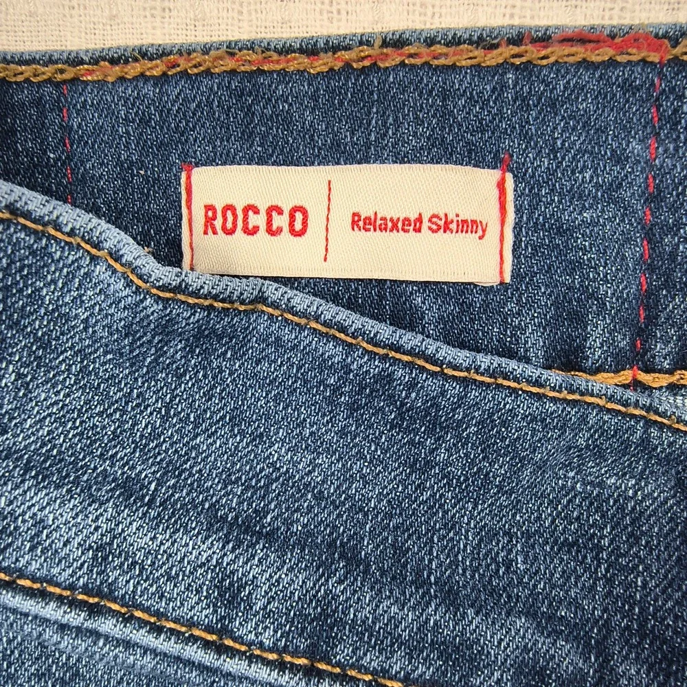 True Religion Rocco Relaxed Skinny‎ Jeans Mens 40 Blue Medium Wash Denim 112790